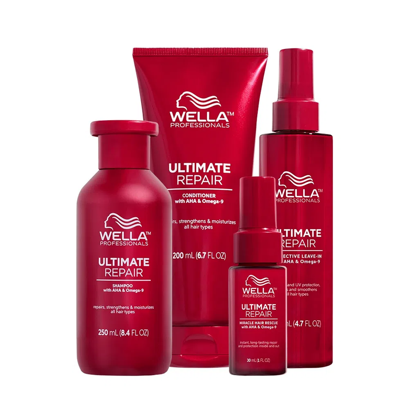 KIT COMPLETO WELLA ULTIMATE REPAIR COM MIRACLE HAIR RESCUE 30ML - KIT COMPLETO ULTIMATE REPAIR COM MIRACLE HAIR RESCUE 30ML